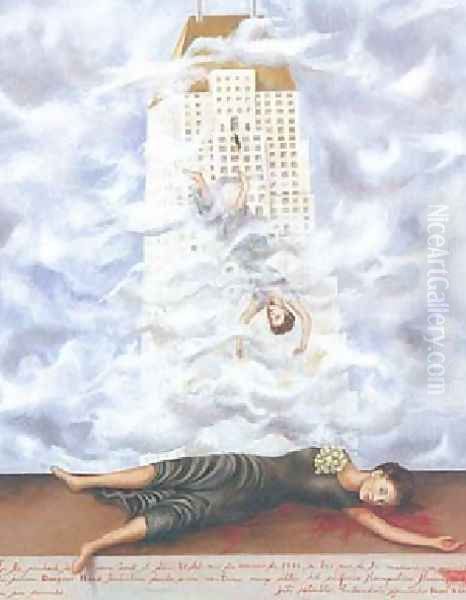 Suicide Of Dorothy Hale Oil Painting by Frida Kahlo