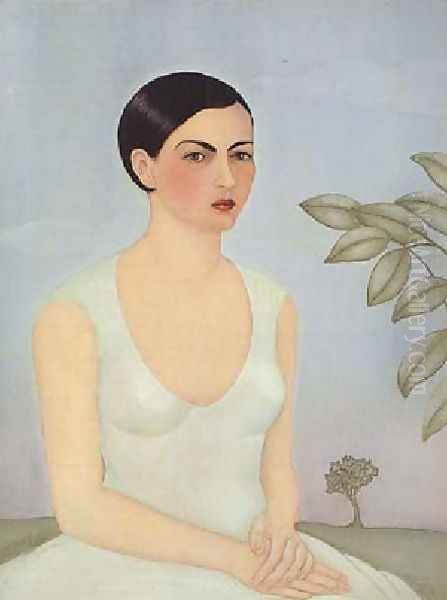 Portrait Of Christina My Sister Oil Painting by Frida Kahlo