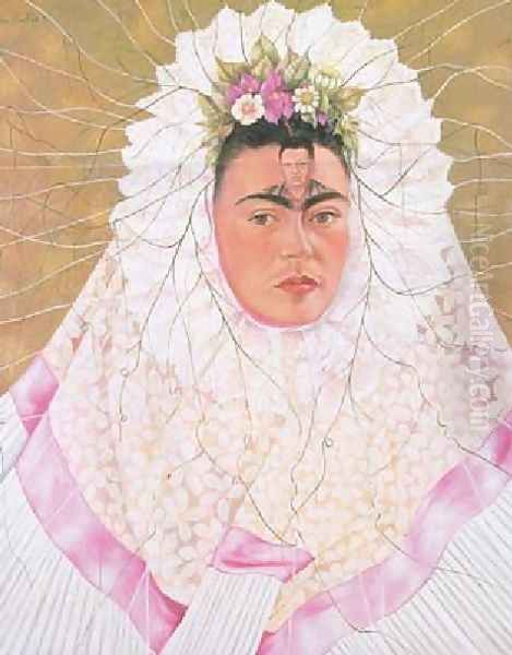 Diego On My Mind Oil Painting by Frida Kahlo