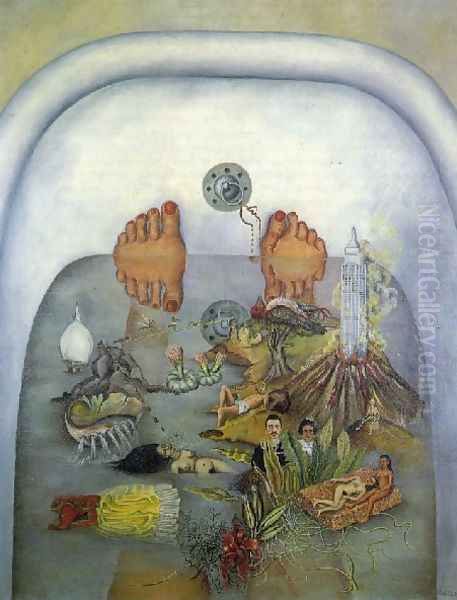 What The Water Gave Me Oil Painting by Frida Kahlo