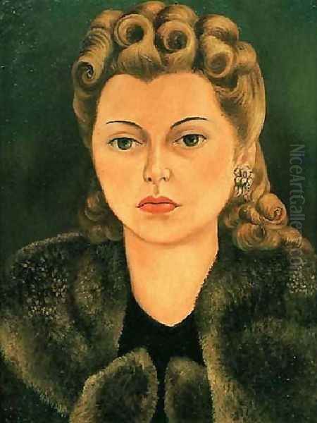 Retrato De La Senora Natasha Gelman Oil Painting by Frida Kahlo