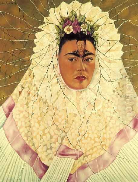 Self Portrait As A Tehuana Diego On My Mind Oil Painting by Frida Kahlo