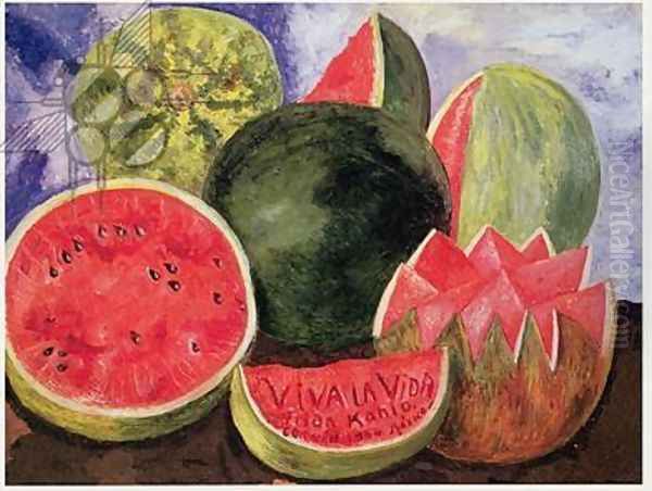 Viva la Vida, 1954 Oil Painting by Frida Kahlo
