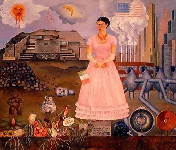 Self Portrait 1932 Oil Painting by Frida Kahlo