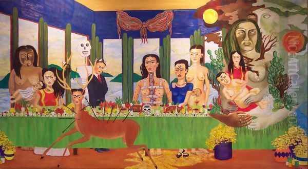 The Last Supper Oil Painting by Frida Kahlo