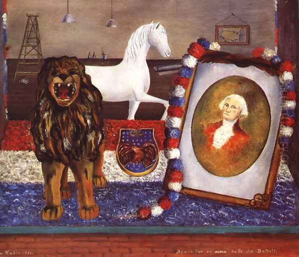 Window Display In A Street In Detroit 1931 Oil Painting by Frida Kahlo