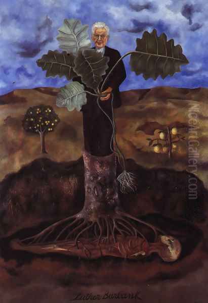 Portrait Of Luther Burbank 1931 Oil Painting by Frida Kahlo