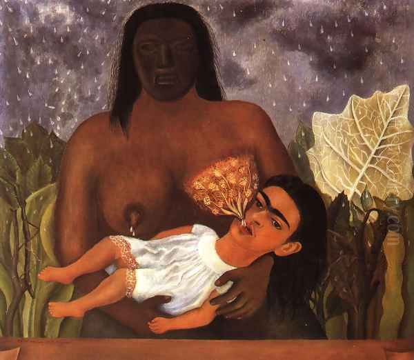 My Nurse And I 1937 Oil Painting by Frida Kahlo