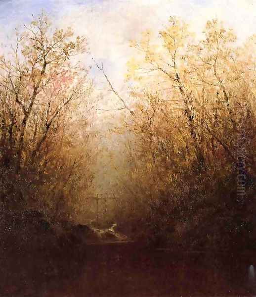 Bash Bish Falls II Oil Painting by John Frederick Kensett