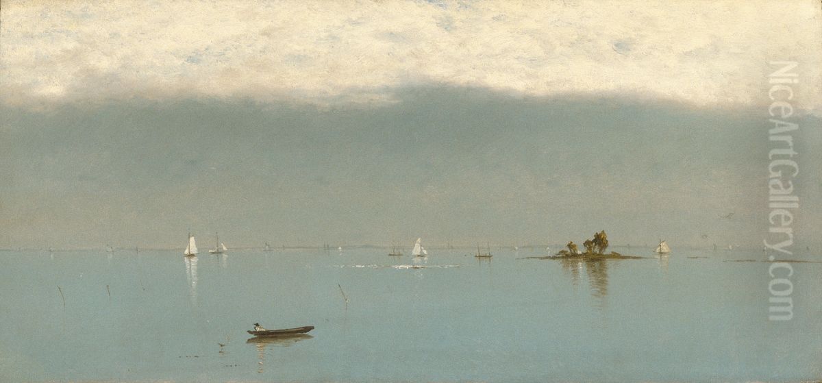 Passing Off of the Storm Oil Painting by John Frederick Kensett