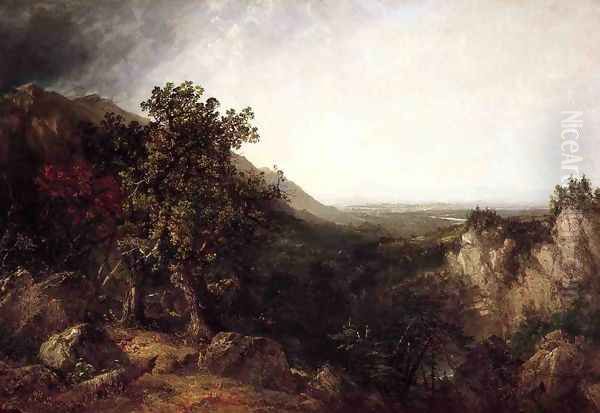 Conway Valley, New Hampshire Oil Painting by John Frederick Kensett