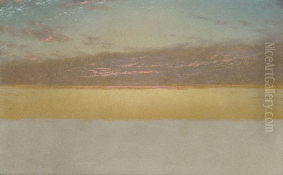 Sunset Sky Oil Painting by John Frederick Kensett