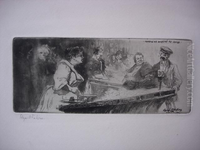 Untitled Oil Painting by Edgar Chahine