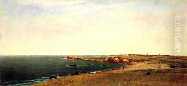 Coast at Newport 1869 Oil Painting by John Frederick Kensett