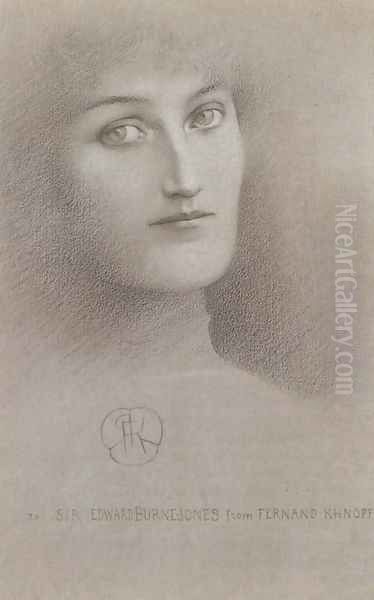 Study of a Woman II Oil Painting by Fernand Khnopff