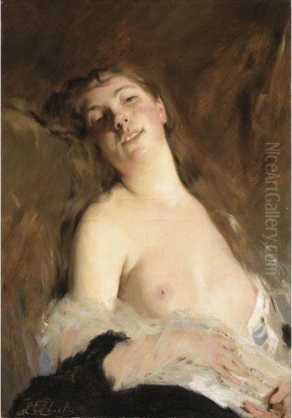 Reverie Oil Painting by Charles Josua Chaplin