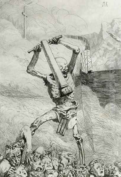 Third Future, plate 6 from 'Eve and the Future', Opus III, published 1880 Oil Painting by Max Klinger