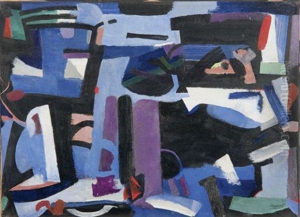 Nuits Profondes Oil Painting by Youla, Jules Chapoval