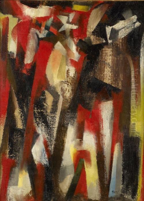 Composition Oil Painting by Youla, Jules Chapoval