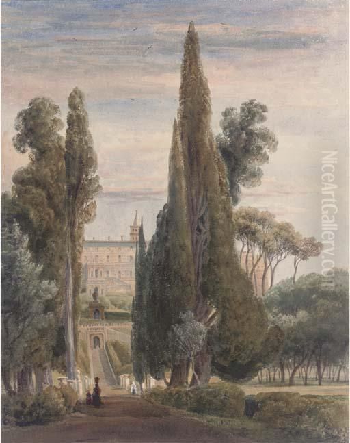 The Villa D'este Oil Painting by Harriet Cheney