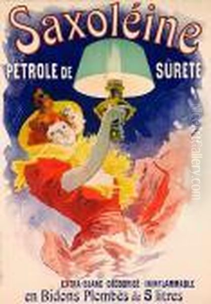 Saxoleine Oil Painting by Jules Cheret