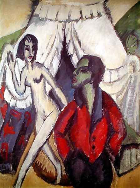 The Tent Oil Painting by Ernst Ludwig Kirchner