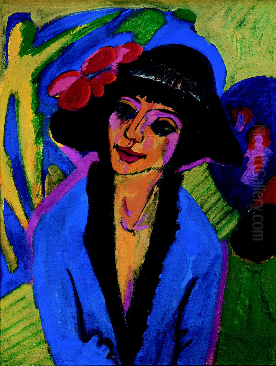 Portrait of Gerda Oil Painting by Ernst Ludwig Kirchner