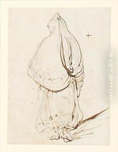 Study Of A Portuguese Woman, Macao Oil Painting by George Chinnery