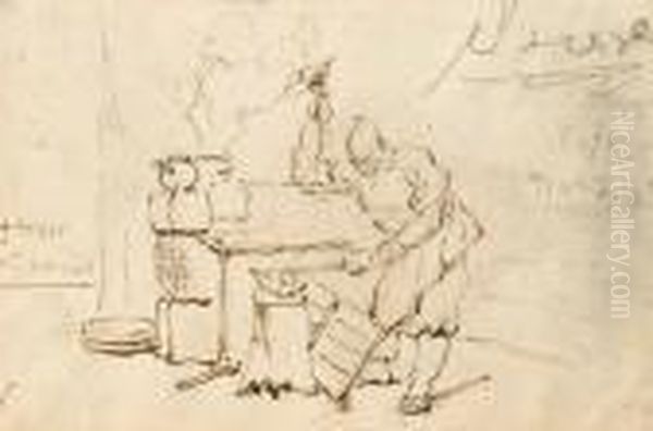 A Chinese Forge Oil Painting by George Chinnery