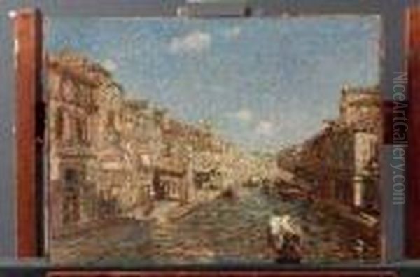 Canale A Murano Oil Painting by Emma Ciardi