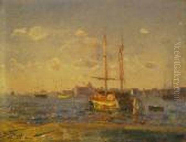 Laguna Veneta Oil Painting by Beppe Ciardi