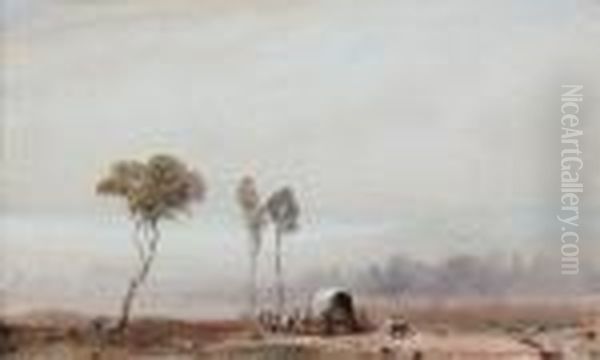 Paysage Anime Oil Painting by Eugene Ciceri