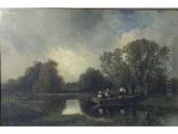 Sans Titre Oil Painting by Eugene Ciceri