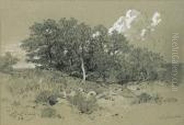 Paysage Oil Painting by Eugene Ciceri