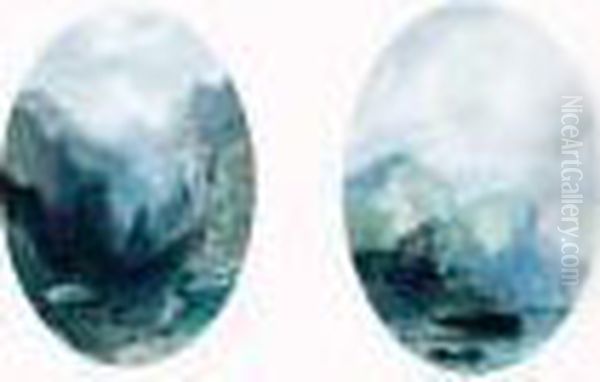 Paysages Italiens Oil Painting by Eugene Ciceri