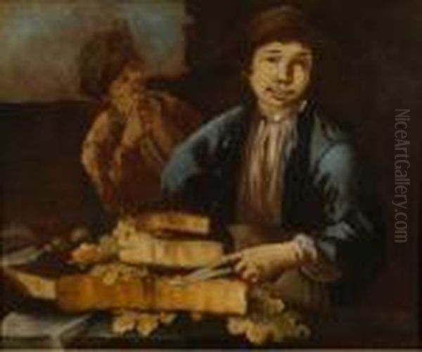 Venditore Di Cacio Oil Painting by Giacomo Francesco Cipper