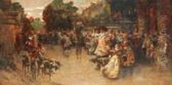 Clairin 
The Return Of Don Quixote Oil Painting by Georges Jules Victor Clairin