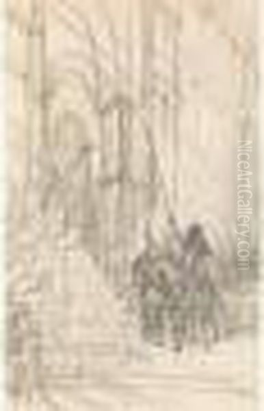 Jeanne D'arc Et Le Dauphin Oil Painting by Georges Jules Victor Clairin