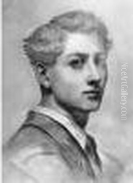 Paris - Belle-ile-en-mer 
 Autoportrait Oil Painting by Georges Jules Victor Clairin