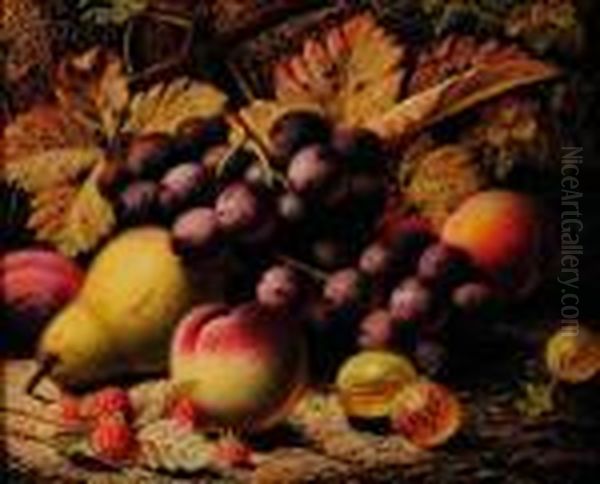 Still Life With Fruit Oil Painting by Oliver Clare