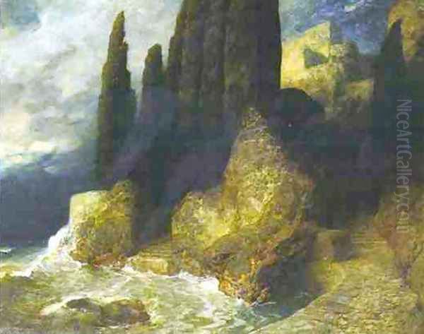The Isle of the Dead Oil Painting by Ferdinand Keller