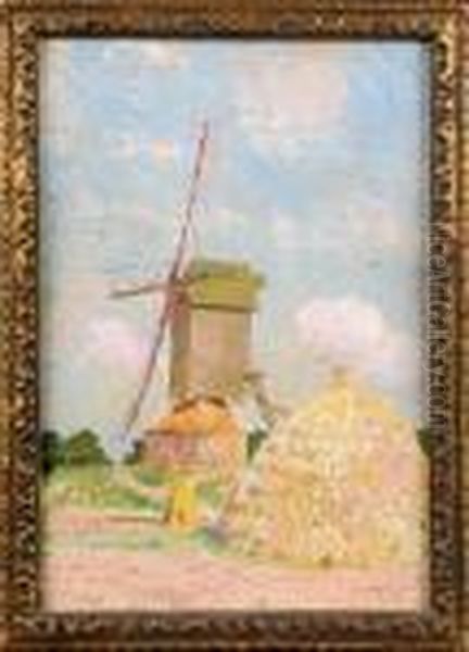Le Moulin. Oil Painting by Emile Claus