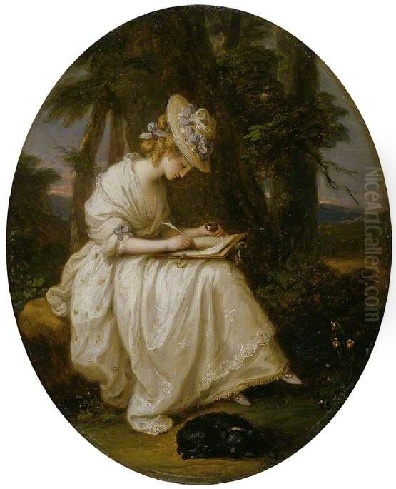 Louisa Hammond Oil Painting by Angelica Kauffmann