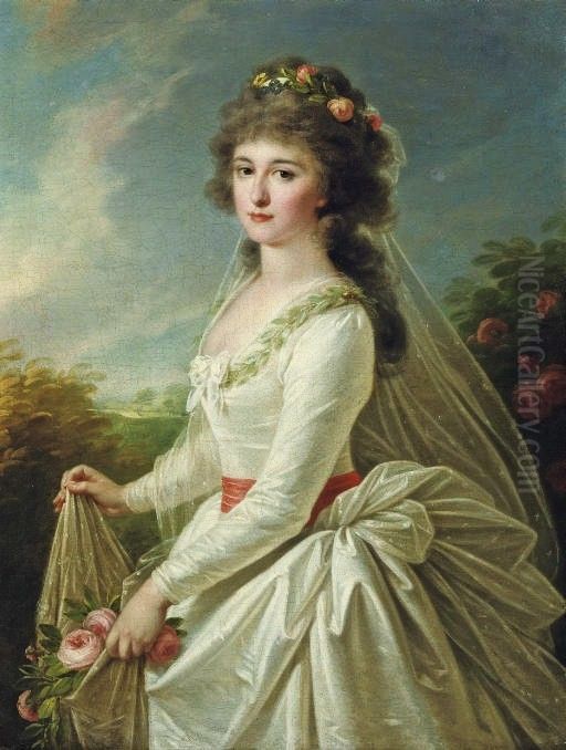 Portrait of a Woman Oil Painting by Angelica Kauffmann