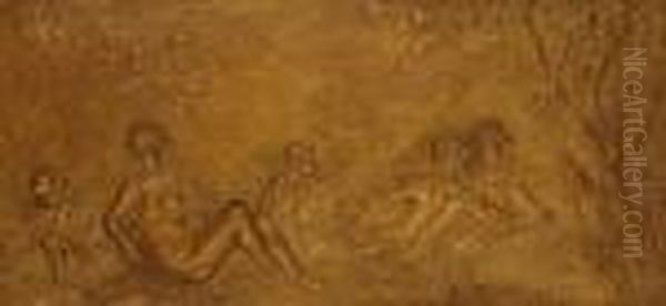 Scena Mitologica Oil Painting by Clodion