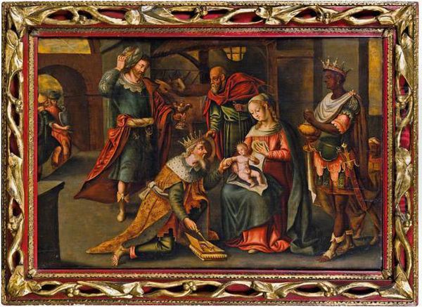 Anbetung Der Konige Oil Painting by Pieter Coecke Van Aelst