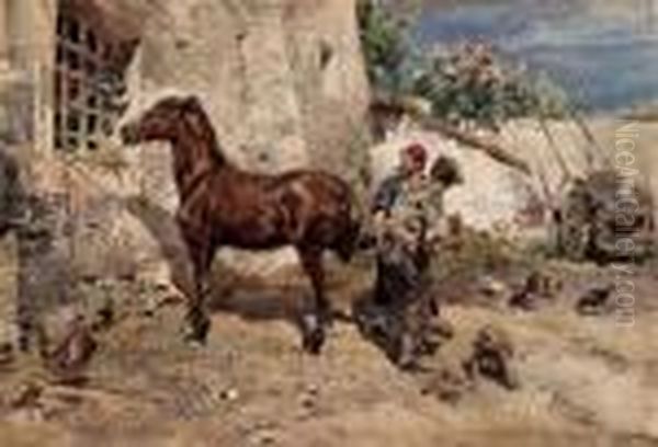 Il Maniscalco Oil Painting by Enrico Coleman