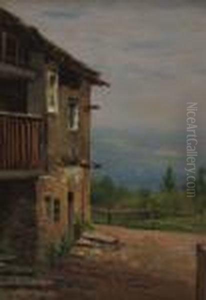 Frassinetto - Pont Canavese Oil Painting by Giovanni Colmo