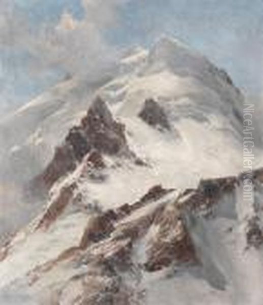 Piz Morteratsch Oil Painting by Edward Theodore Compton