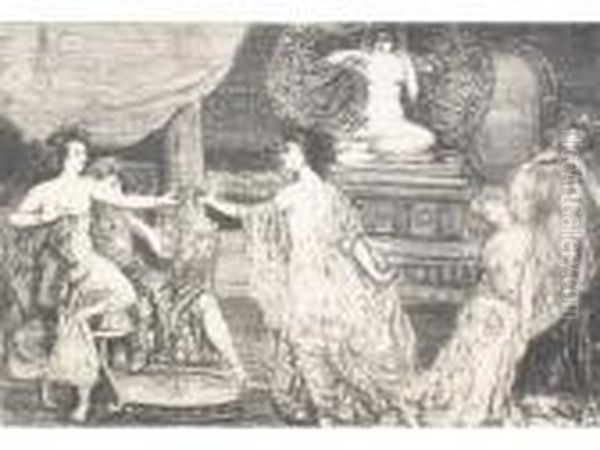 The Buddha Oil Painting by Charles Edward Conder